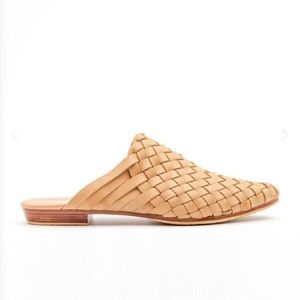Genuine Leather - Prague Woven Mule - Cream - Sz 8